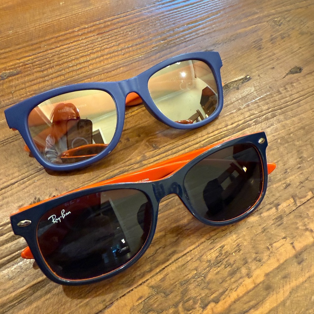 Ray-Ban Dual-Tone Blue and Orange Sunglasses